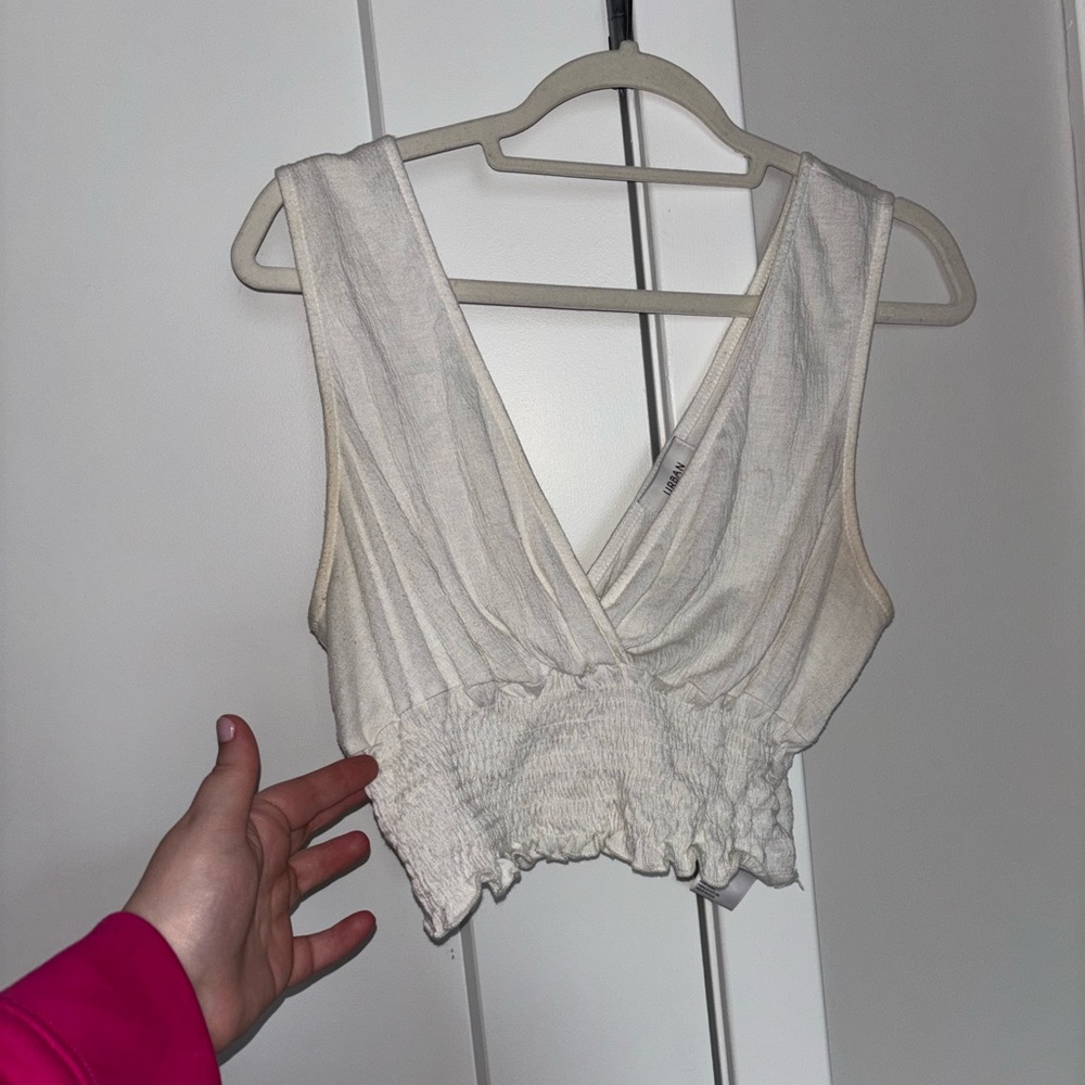 White Sleeveless Women's Top
